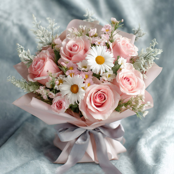 Pink Mist Whispers — A Spring Rose's Sweet Confession​
