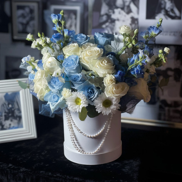 Nebula Blues — A Moonlit Ode to Blue Roses & Pearls​