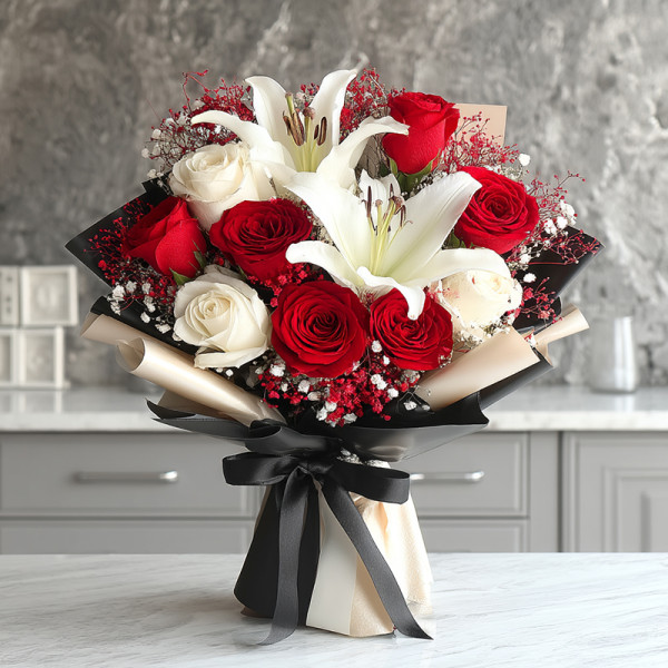 永恆絮語——紅玫瑰與白百合