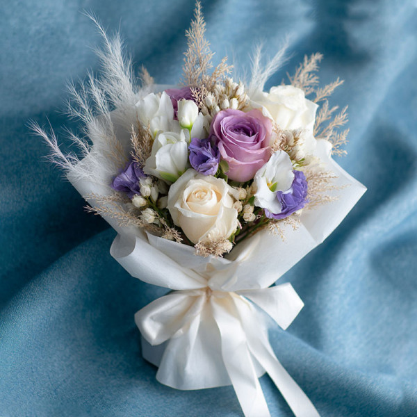Misty Lilac Chime  — A Starlit Ode to Light Purple Roses & Dew​